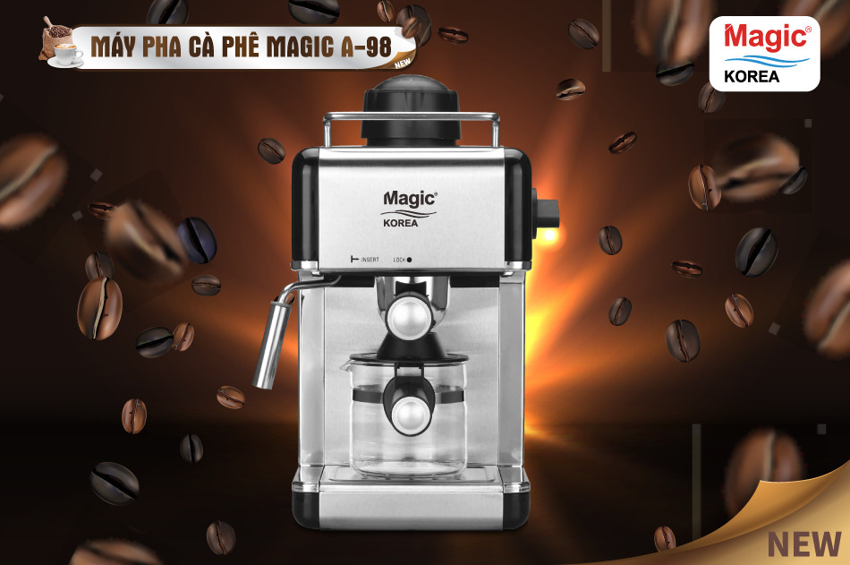 Máy Pha Cà Phê Tại Nhà Magic Korea A98 Espresso Coffee Maker - Hàng chính hãng