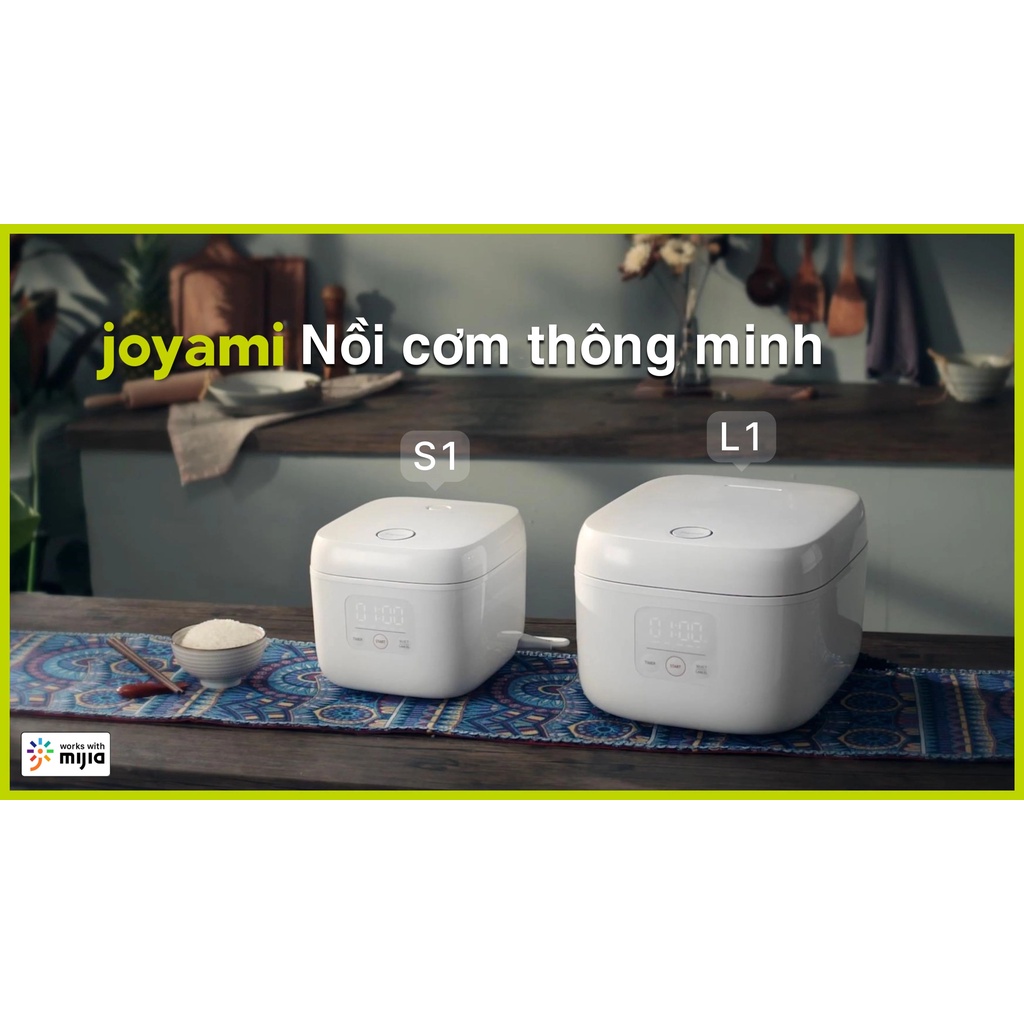 Nồi cơm điện kết nối app Mihome Xiaomi Joyami Phiên bản QUỐC TẾ Model S1/L1 - Hàng Chính Hãng