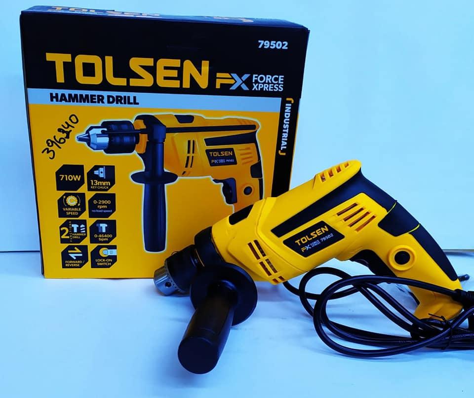 MÁY KHOAN TÁC ĐỘNG 13MM 710W TOLSEN 79502 - HÀNG CHÍNH HÃNG