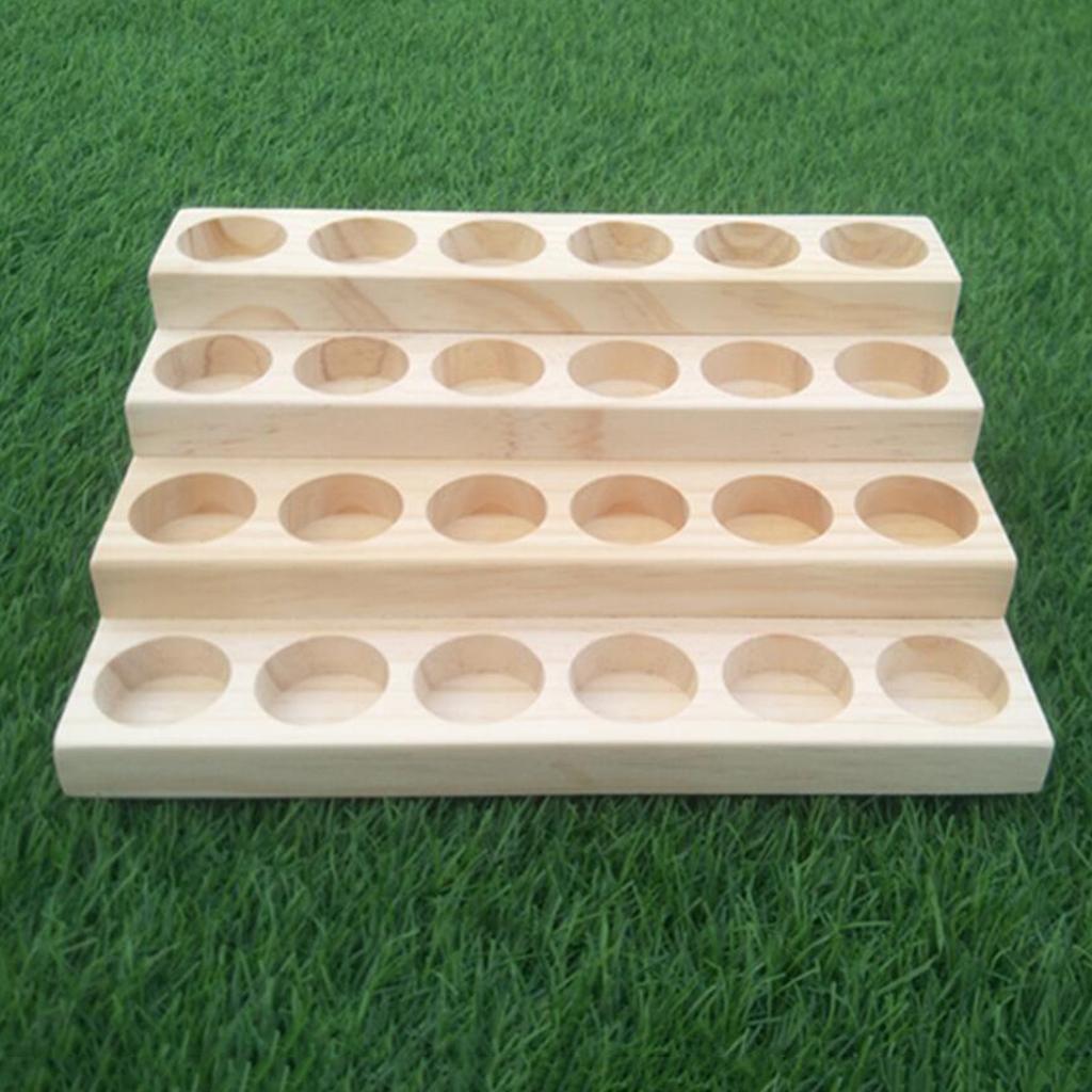Essential Oil Storage Rack Display Stand Wood Rack Holder 06