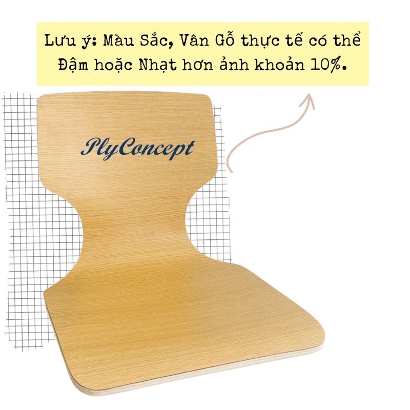 Ghế Bệt bảo vệ cột sống, Ghế tựa lưng ngồi bệt, Gỗ cao su Uốn Cong phủ Laminate - Plyconcept Toma Chair 2