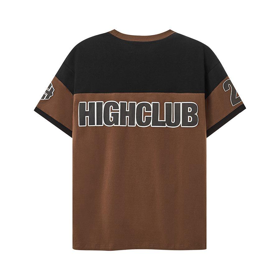 Áo Thun 24 Tay Lỡ Unisex Nam/Nữ Nâu Cổ Tròn - HIGHCLUB