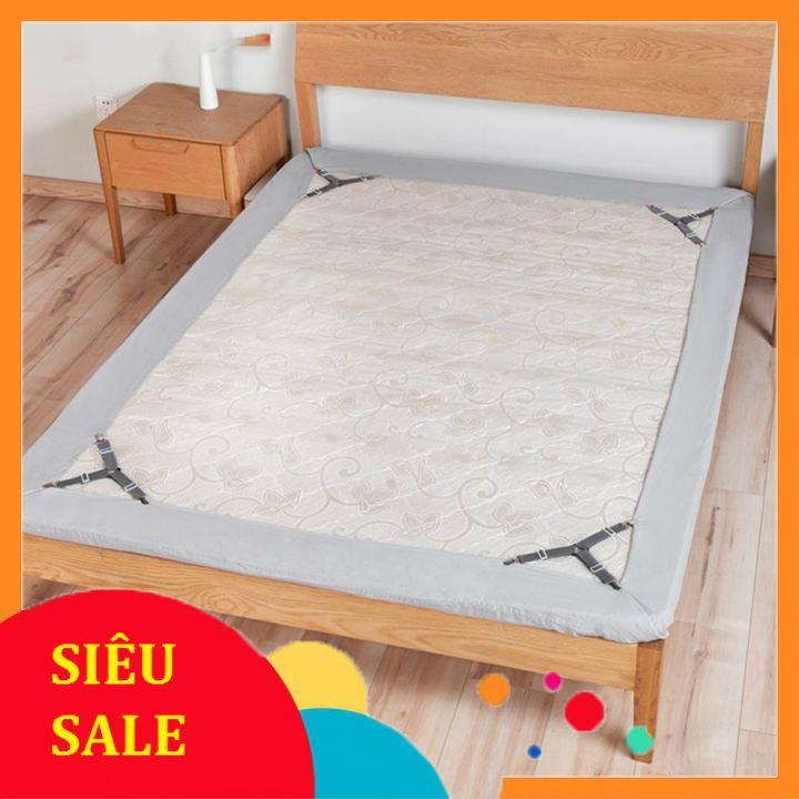 Bộ 4 kẹp ga giường, drap chống xê dịch, hàng đẹp