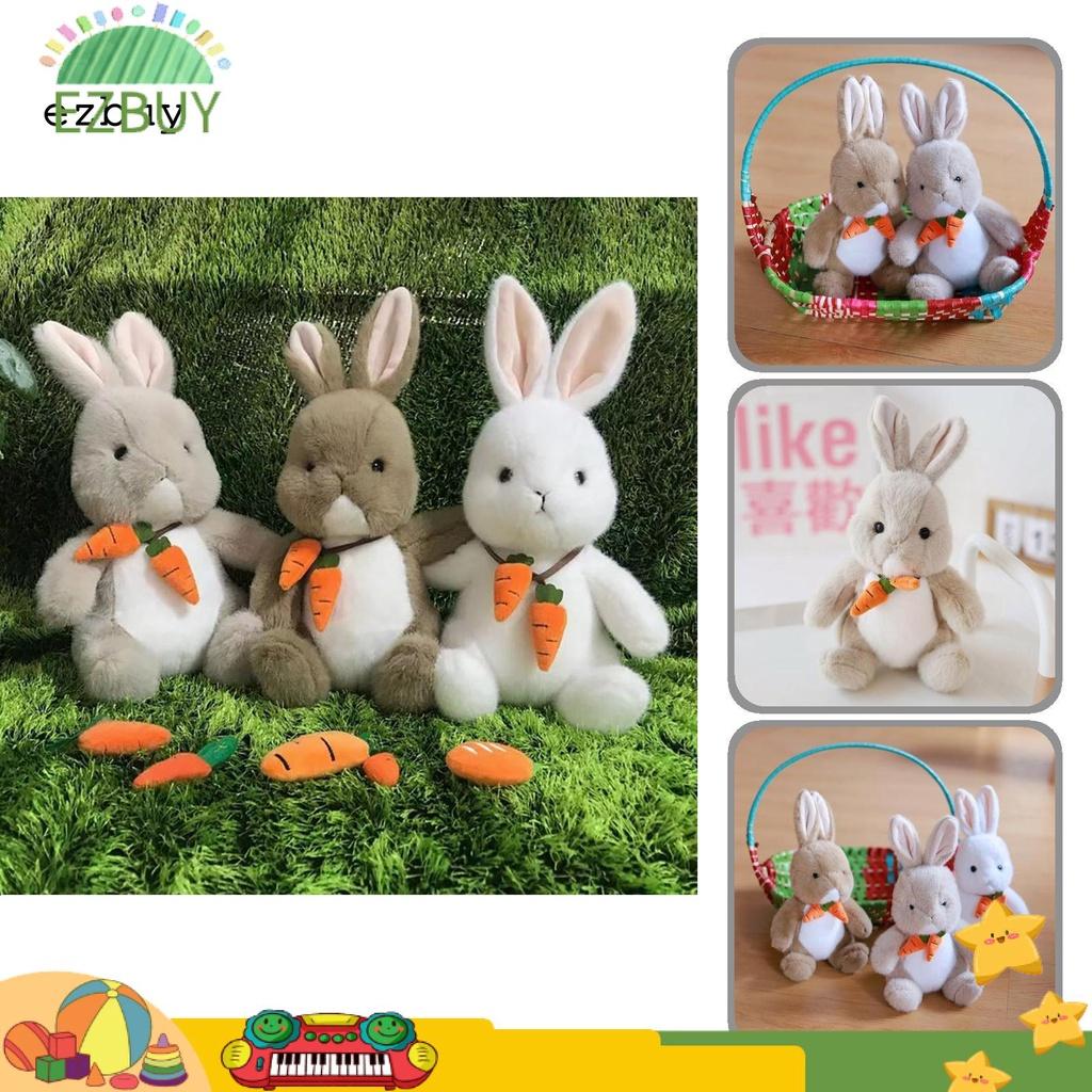 Decorative Toy Bunny Plush Toy Sitting Posture Rabbit Plush Toy Breathable for Children