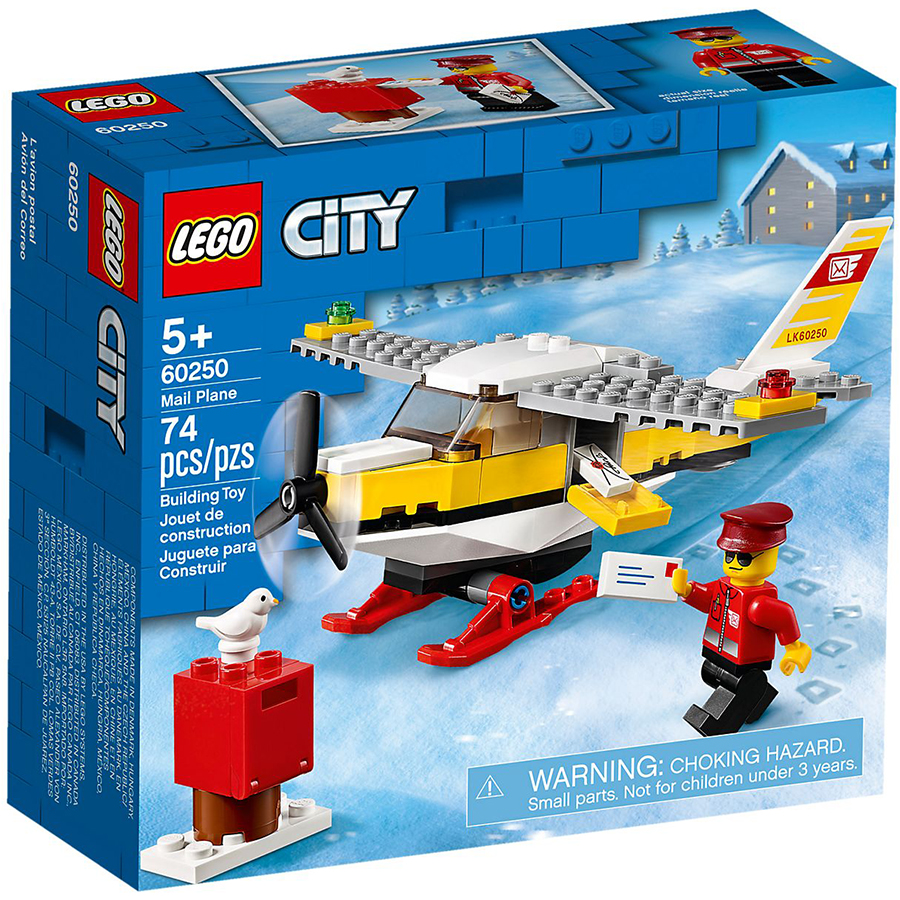 Đồ Chơi Lắp Ráp Lego City Máy Bay Đưa Thư 60250 (74 Chi Tiết)