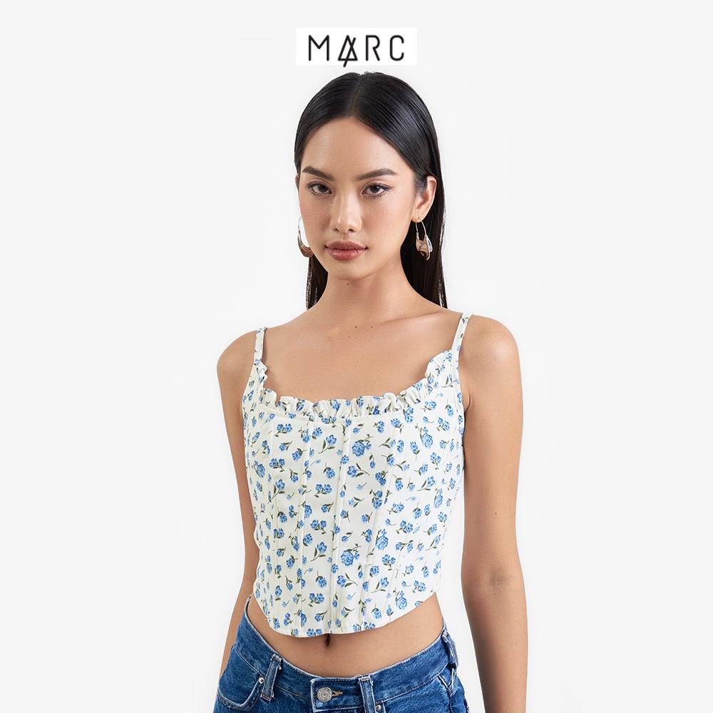 Áo 2 dây nữ MARC FASHION croset bèo cổ dây kéo sau FAVH110422