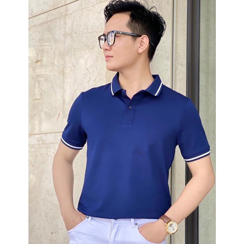 Áo Thun nam POLO PHỐI VIỀN vải thun mát lạnh chất cotton 4 chiều cao cấp-PLOVIEN319