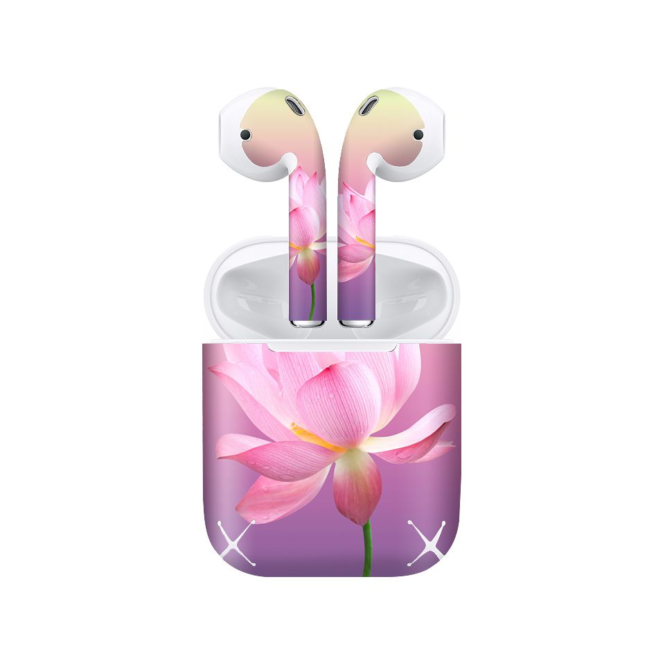 Miếng dán skin chống bẩn cho tai nghe AirPods in hình thiết kế - atk146 (bản không dây 1 và 2)