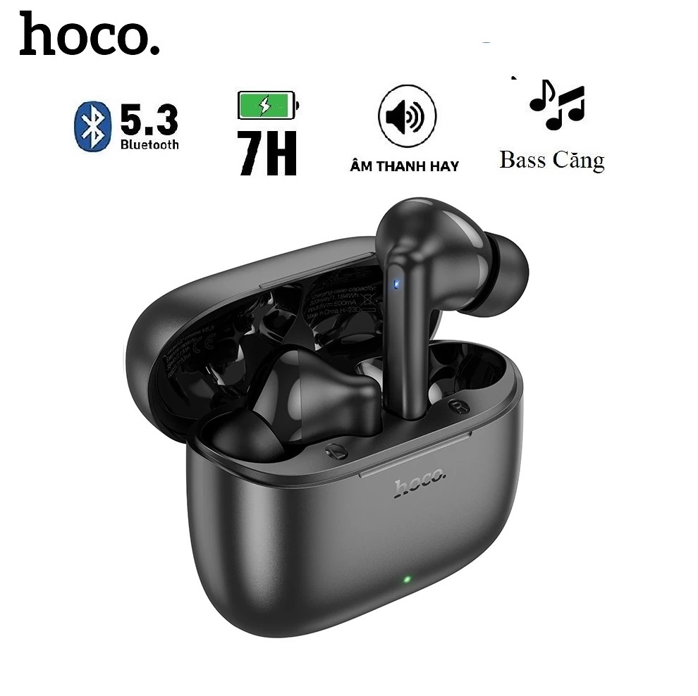 Tai Nghe Bluetooth Cao Cấp Eq2 5.3 Pin 7H Âm Thanh Sống Động Bass Căng - Hàng Chính Hãng - Màu Đen Huyền Bí