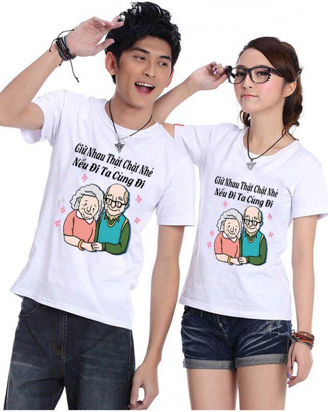 Bộ Áo Thun Đôi Nam Nữ A223
