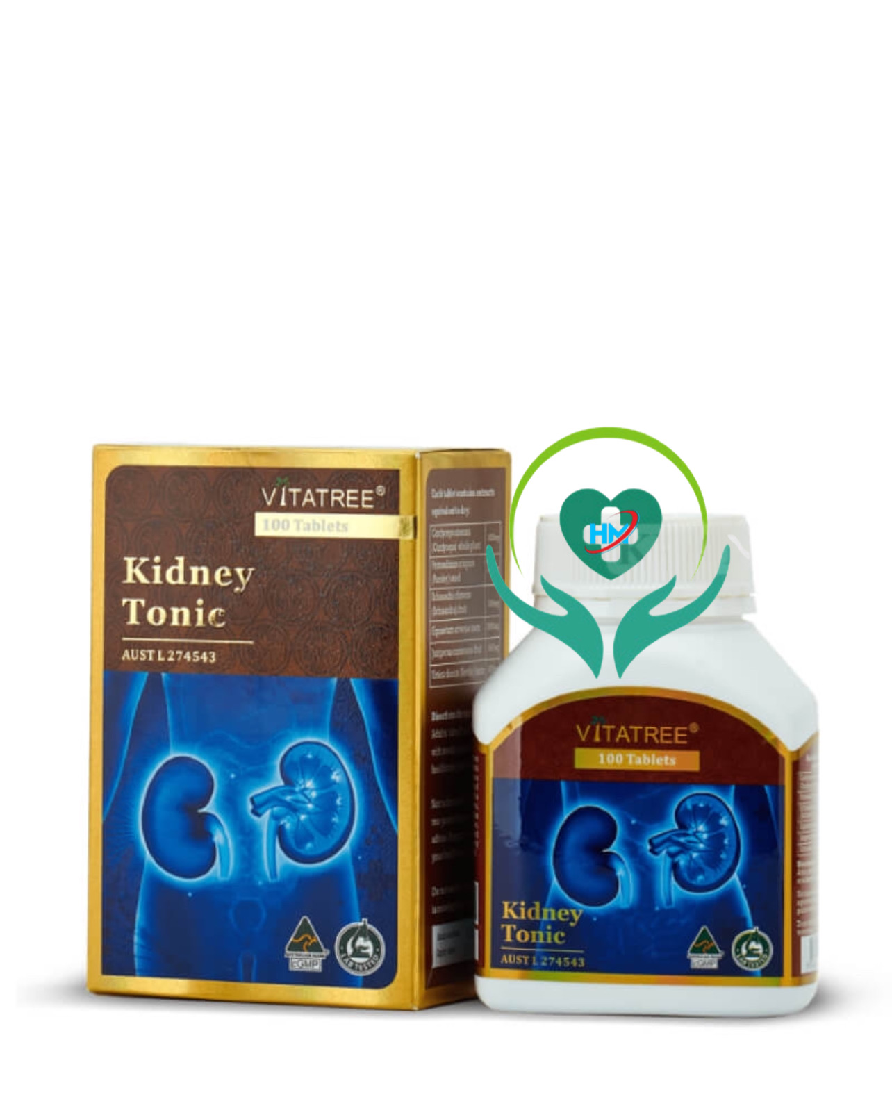 Viên uống bổ thận Vitatree kidney tonic, hộp 100v, nhập khẩu Úc