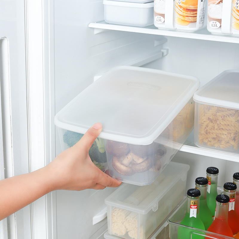 Hộp Nhựa Đựng Thực Phẩm Tủ Lạnh, Hộp Bảo Quản Thực Phẩm Chia 4 Ngăn Có Nắp Đậy Tiện Lợi