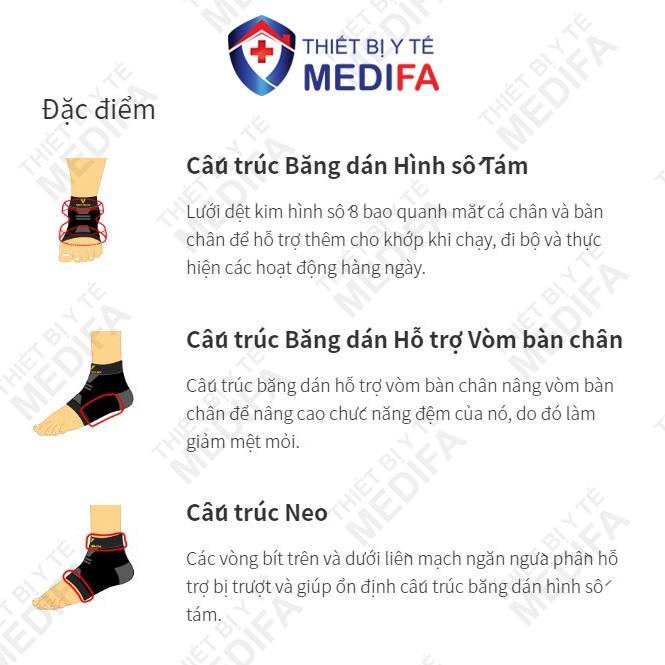 Băng Bảo Vệ Cổ Chân VANTELIN Hỗ Trợ Tối Đa Khi Chơi Thể Thao, Sử Dụng Hằng Ngày