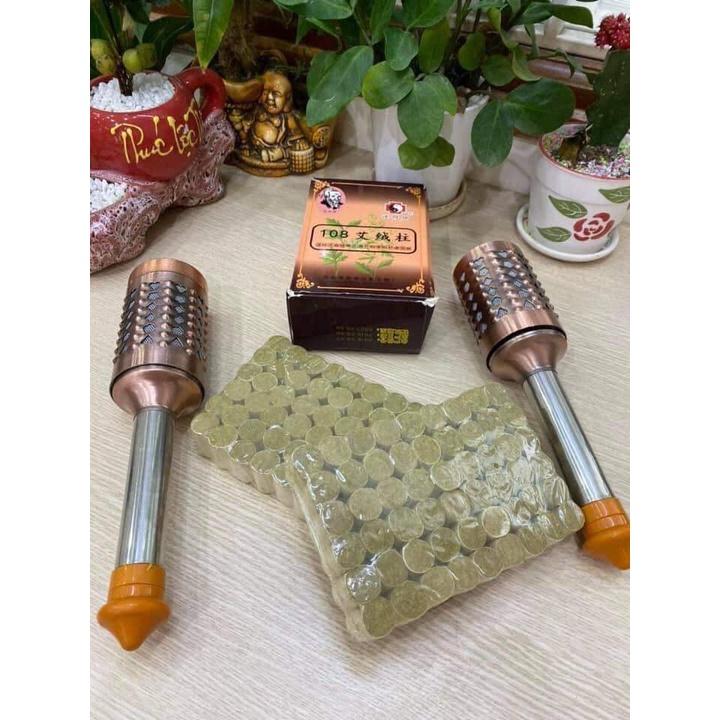Hộp Điếu Ngải 108 Đoạn Ngải Nhung Tỷ Lệ 15:1 Mùi Ngải Cực Thơm