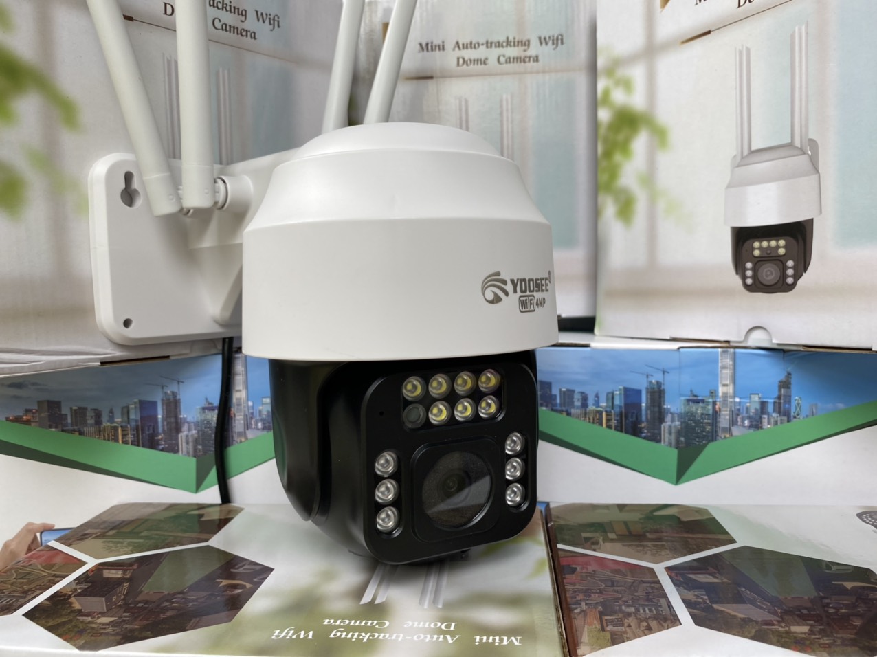 Camera Wifi Yoosee 4.0 Mpx Full HD, Dòng Ngoài Trời Xoay 360°,C12 Xem Đêm Có Màu-Đàm Thoại 2 Chiều-Phát Hiện Chuyển Động Chống Trộm-Hàng Nhập Khẩu