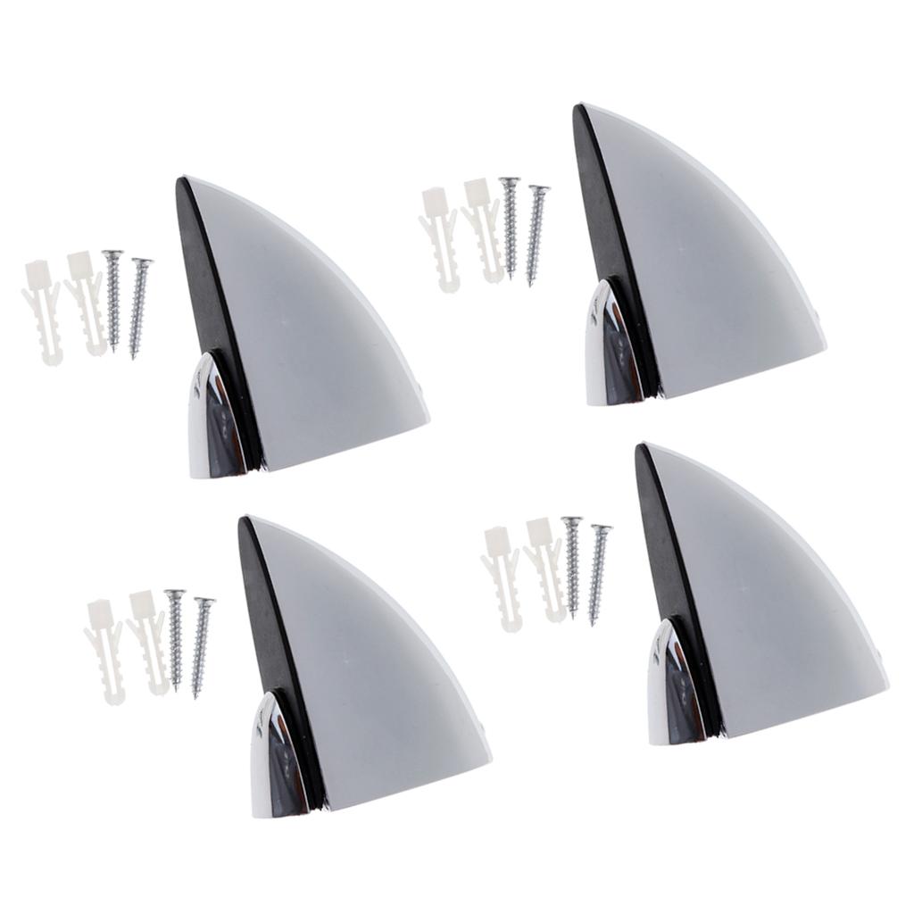 4x Adjustable Wood Glass Clamp Bracket Holder for Balustrade Shelf , for 3mm-32mm Glass Wood