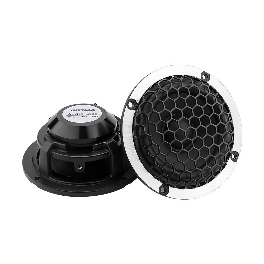 Aiyima 2pc 3 inch 4 8 ohm 15W loa midrange loa len nhôm khung xe loa nhà Color: 8 Ohm Speaker