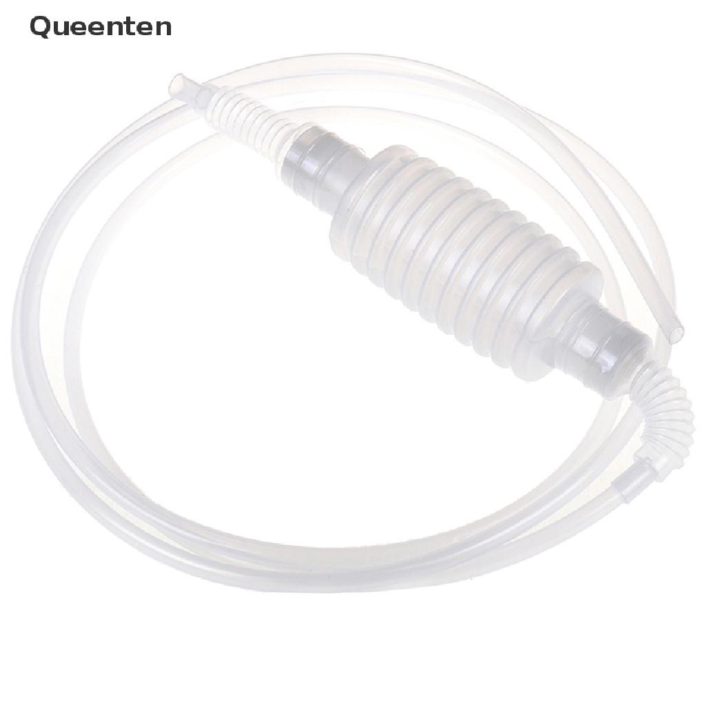 Queenten Plastic Syphon liquid Siphon hose Fuel Liquid Transfer Pump Manual Home Use QT