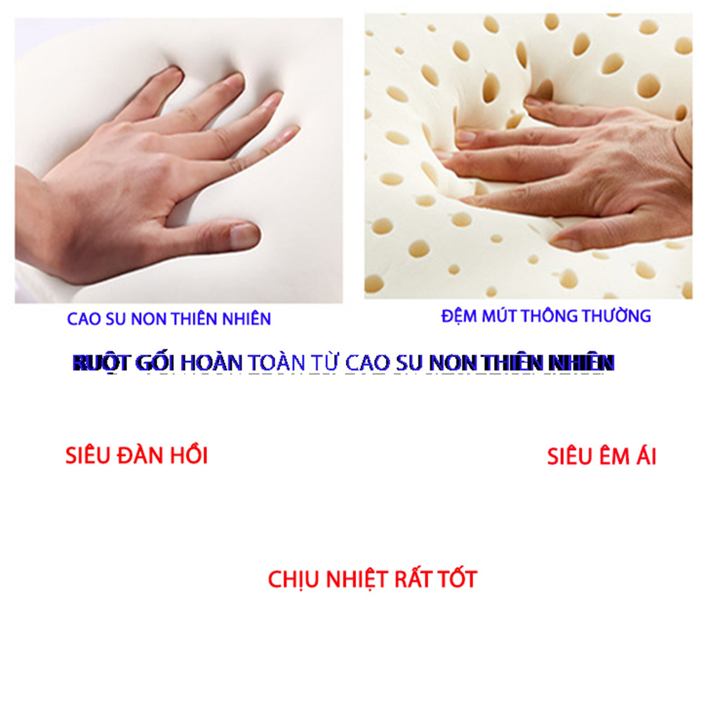 Gối tựa đầu ô tô ,Gối tựa đầu xe hơi cao cấp,hoàn toàn từ cao su non thiên nhiên ,siêu êm,siêu đàn hồi,không mùi cao su,không biến dạng khi sử dụng-Vỏ gối làm từ 100% cotton siêu thoáng,không ẩm mốc-BGTĐ06