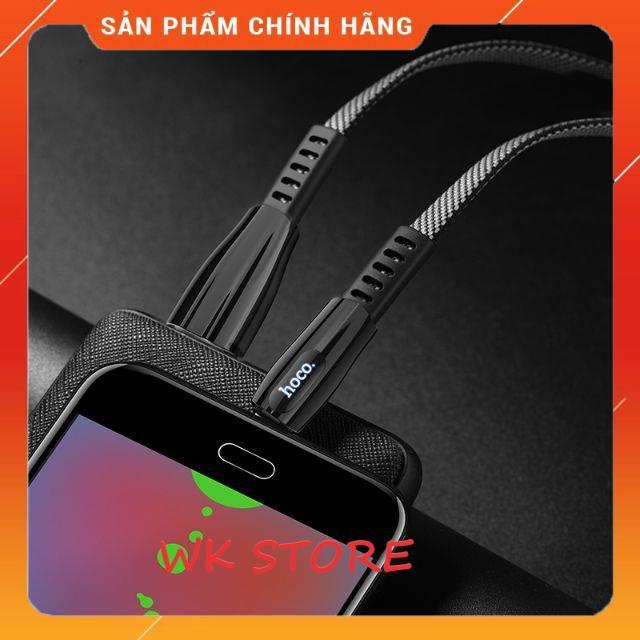 Cáp sạc nhanh hoco u70 dây kim loại (iphone,type c,micro) B- Hàng chính hãng