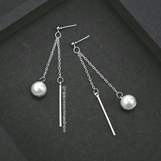 Khuyên xích đôi ngọc trai