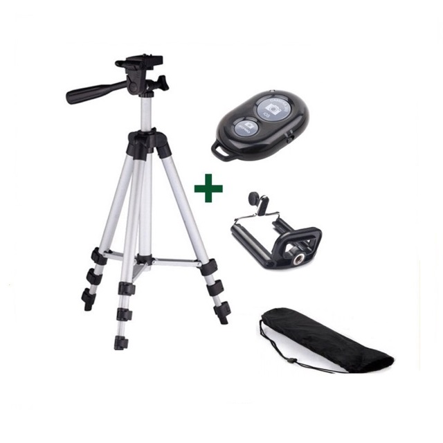 Giá đỡ 3 chân Selfie Tripod 3110 Cho điện thoại và máy ảnh tặng kèm túi vải cá tính