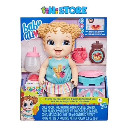 Đồ chơi bé gái Hasbro búp bê tóc vàng làm bữa sáng Baby Alive