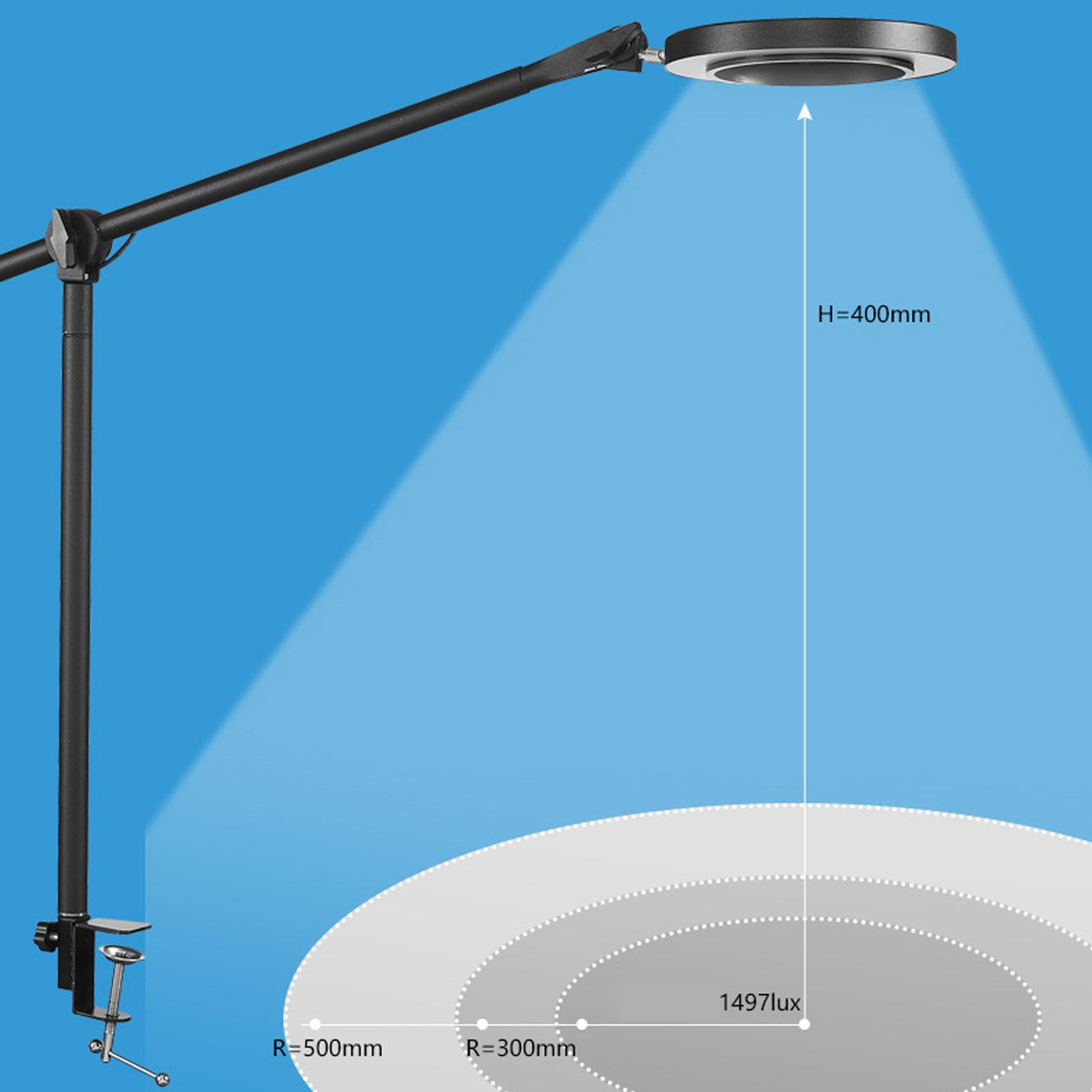 USB Power Supplys 5X Magnifying with LED Desk Lamp Home Bedroom Office Reading Lamp Study Lamp Close Work Repairs Crafts Reading Multifunctional Lamp Angle Adjustable Arm Three Dimming Modes 10 Levels Brightness Adjustable