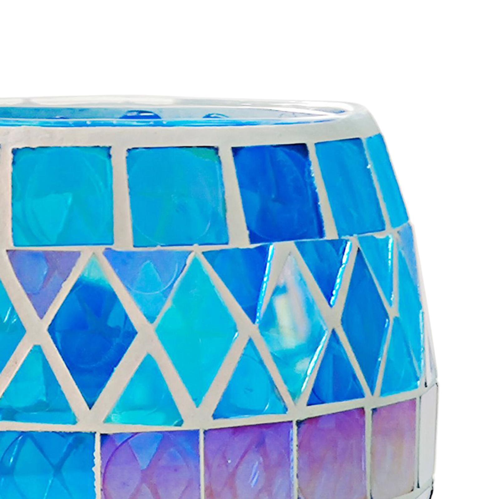 Mosaic Candle Holder Tea Light Holder for Gift Dining Room Home Ornament