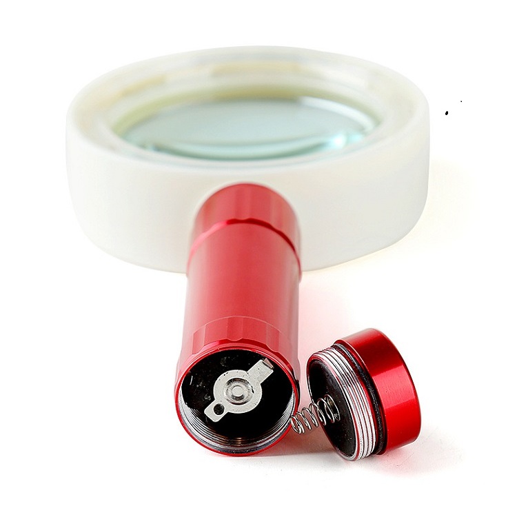 Kính lúp cầm tay 10x có 10 led trợ sáng đọc sách, xem bản đồ đa năng cao cấp