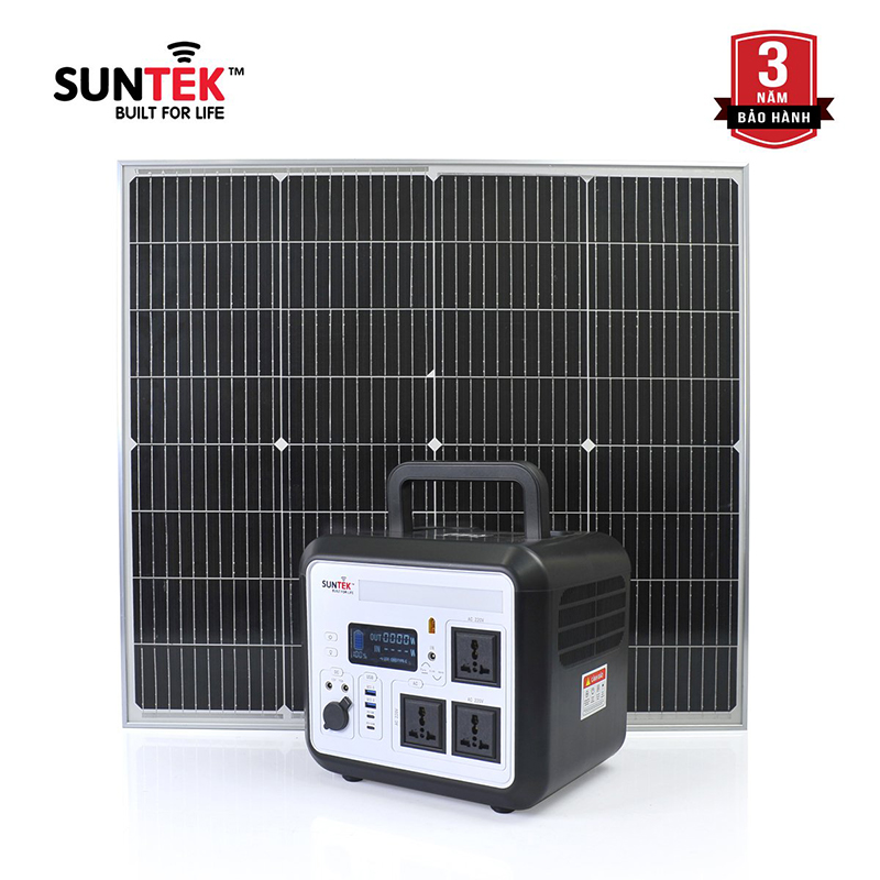 Máy Phát Điện SUNTEK SG-02 1000W Sạc Bằng Năng Lượng Mặt Trời - Bảo hành 3 năm - Hàng Chính Hãng