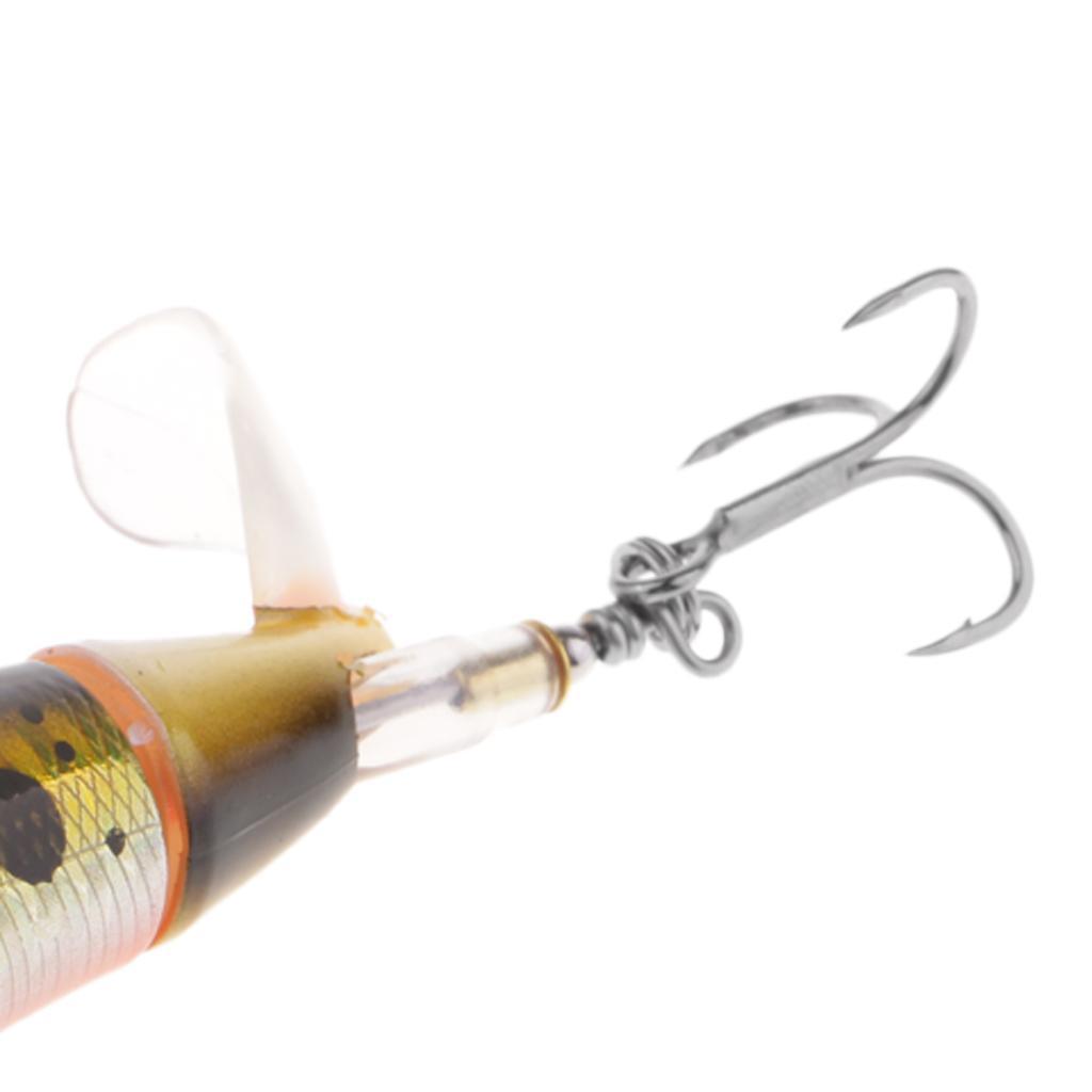 2pcs Popper Whopper 10cm 13.2g Topwater Lure for Carp Sea Bass Fishing Lures Artificial Hard Baits Soft Rotating Flexible Tail Fishing Tackle Bait