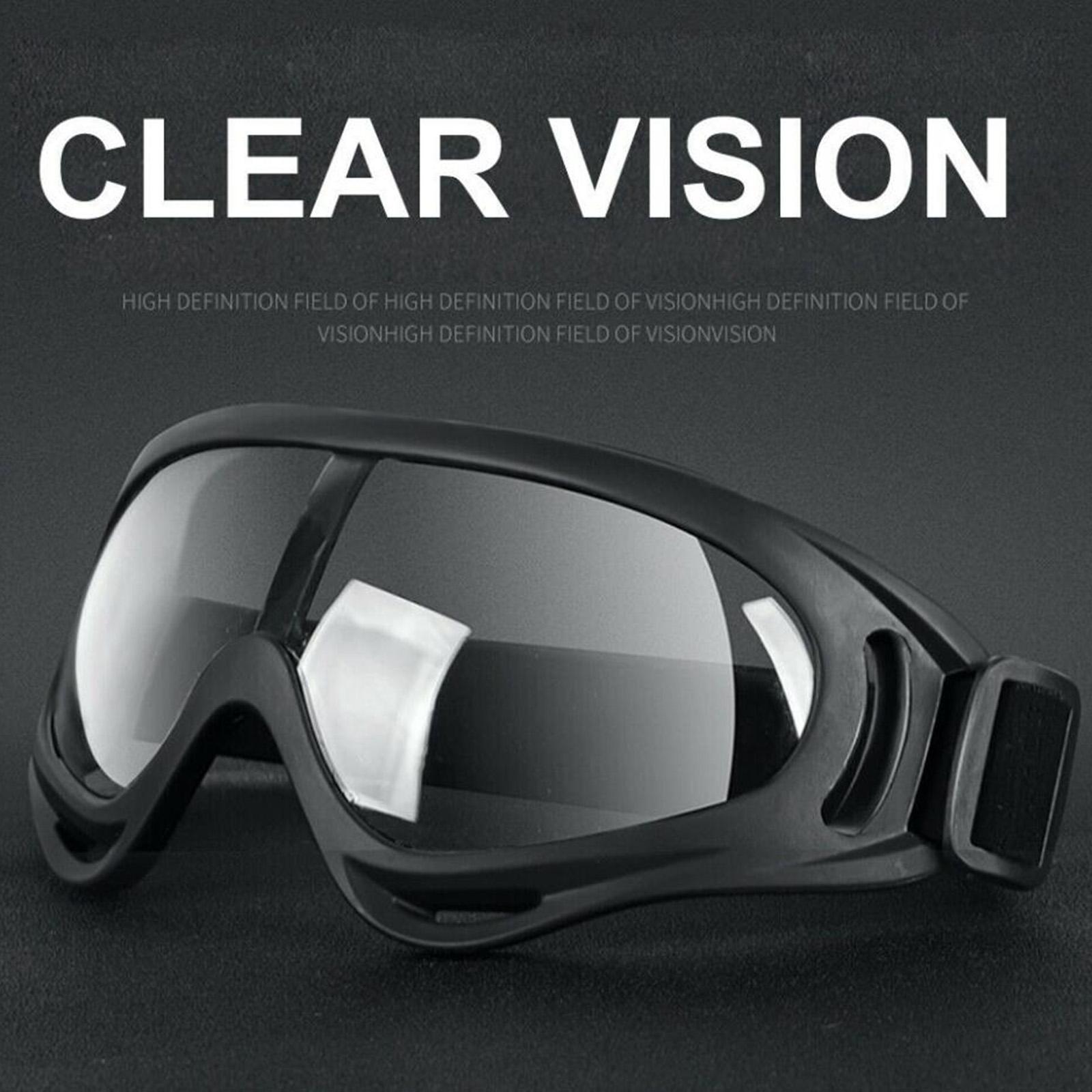 Protective Goggles Safety Anti Fog/Splash/Scratch Goggle Over Glasses Clear Eye Protection-Perfect for Construction, DIY, Shooting, Welding, Lab