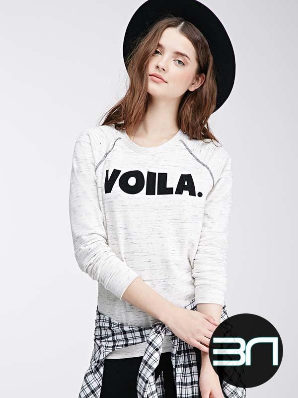 Áo Thun Nữ 21F Voila Raglan Sweatshirt