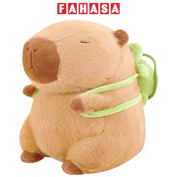 Thú Bông Capybara Đeo Balô Rùa 50 cm - ZooZoo 50410