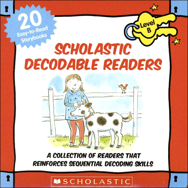 [Hàng thanh lý miễn đổi trả] Scholastic Decodable Readers : Box Set Level B (Include 20 Books with CD)