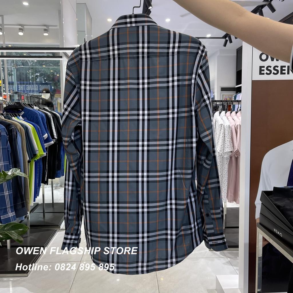 Áo Sơ mi Owen nam dài tay dáng Slimfit sợi Sồi mềm mịn mát Mã AS220888D