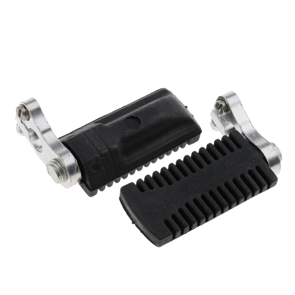 2x1 Pair Motorcycle Foot Rests Pedals Footpegs for 47cc 49cc Mini  Bike