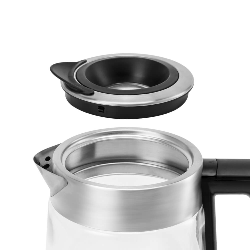 Ấm Đun Nước Siêu Tốc Thuỷ Tinh Elmich KEE-8458 1.7L 2200W, Hàng Chính Hãng, Đèn Led Cảm Biến-JoyMall