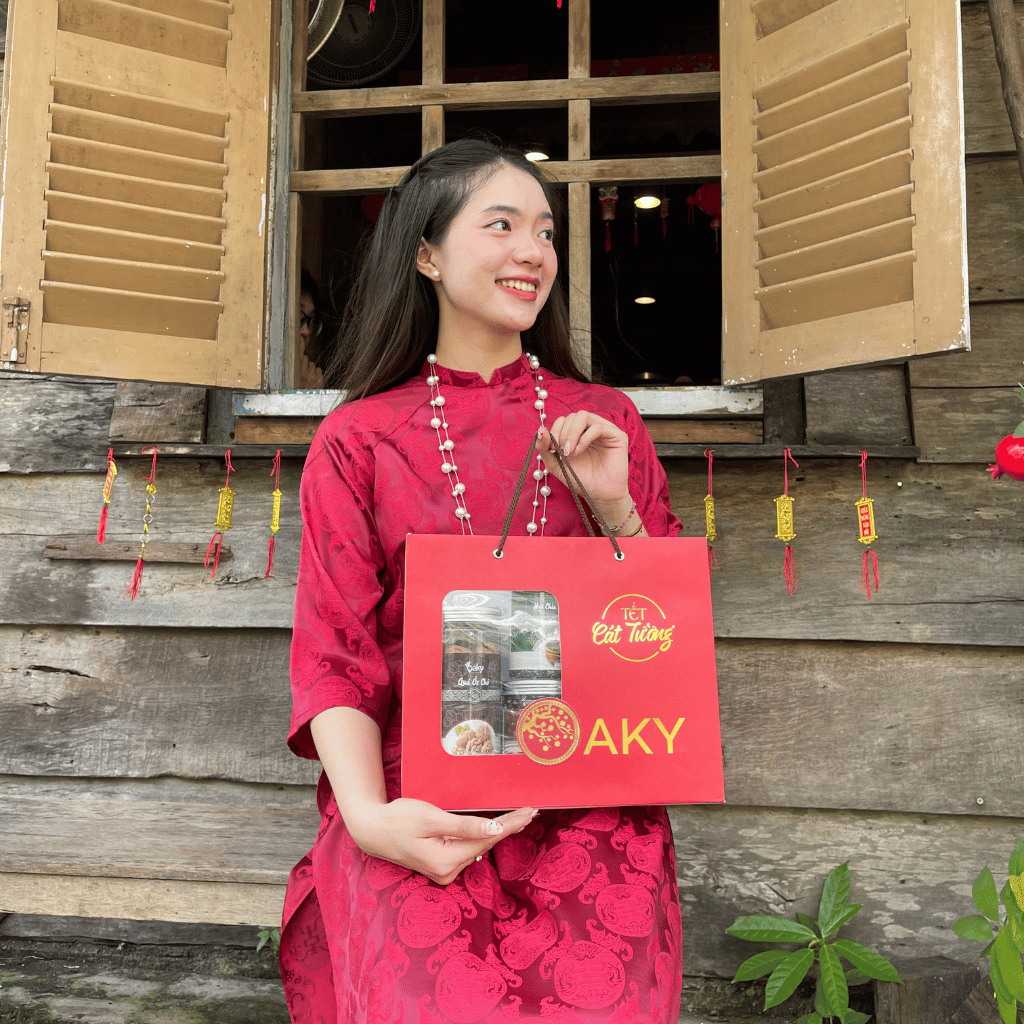 Set quà tặng CÁT TƯỜNG OAKY, set quà hạt dinh dưỡng sang trọng - Óc Chó • Mixed A • Nho Khô