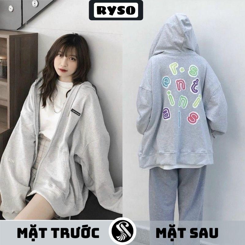 Áo Hoodie Dây Kéo SENTI Ulzzang Khoác Nỉ Form Rộng Unisex Cardigan Trần Bông 2 Lớp Trẻ Trung