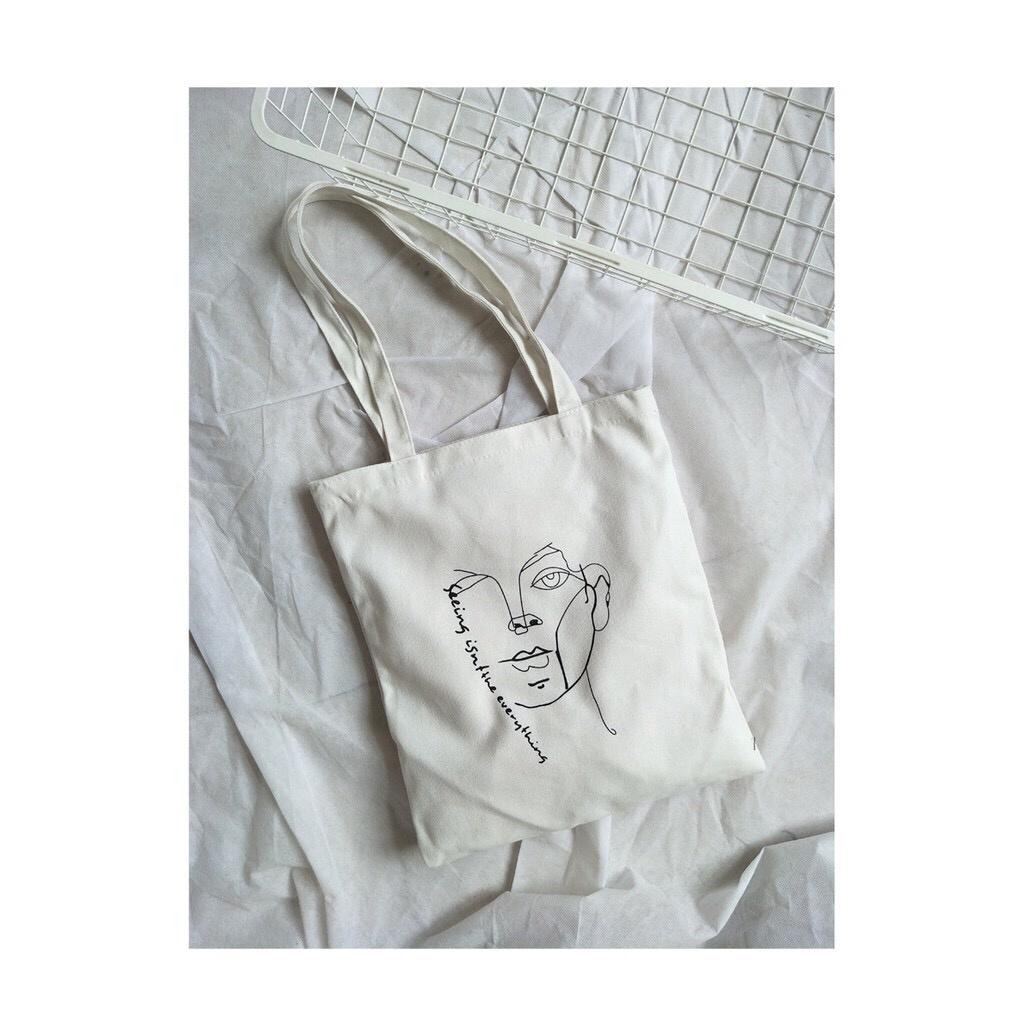 TÚI TOTE VẢI VINTAGE TÚI TOTE ULZZANG HENRIMATISEE