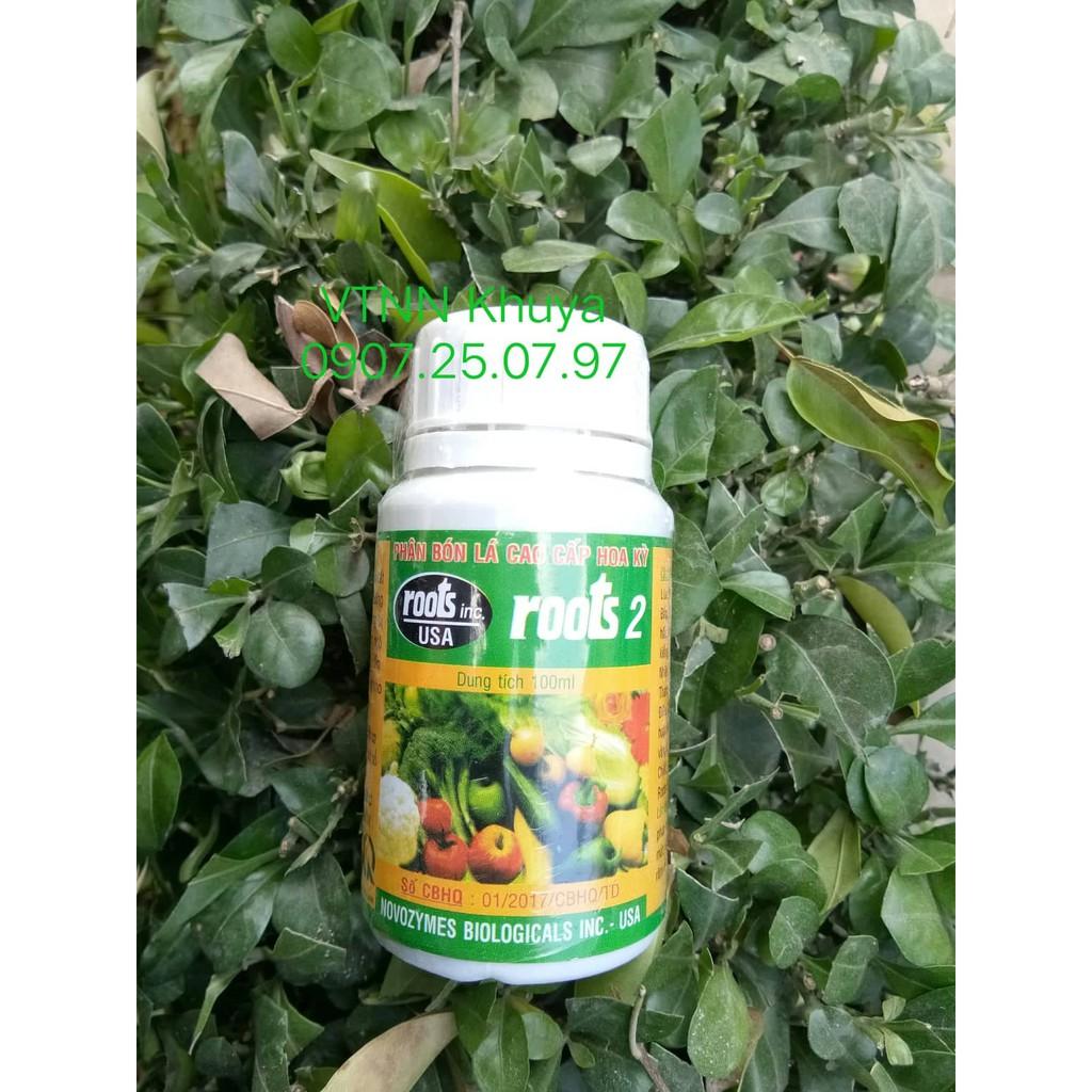 Phân bón lá Roots 2 - 100ml Kích thích ra rễ và Dưỡng rễ chính hiệu Mỹ