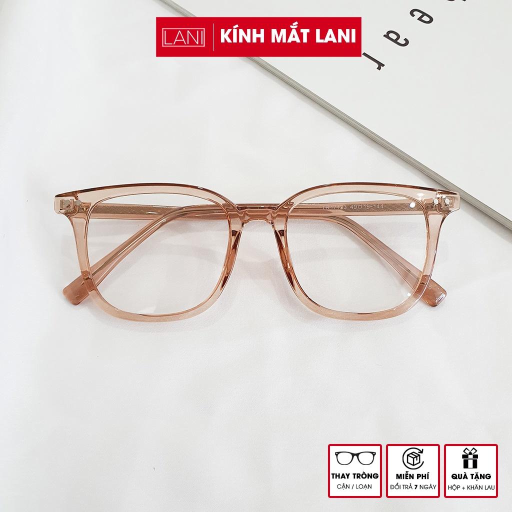 Gọng kính cận Unisex dáng vuông lõi thép cứng cáp siêu bền LANI17034