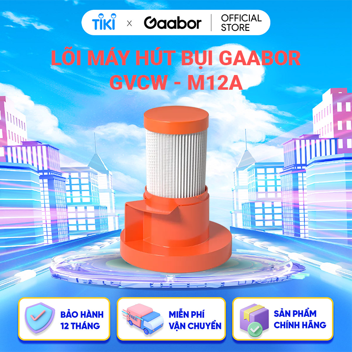 Lõi lọc máy hút bụi thay thế cho máy hút bụi GAABOR GVCW-M12A - Hàng chính hãng