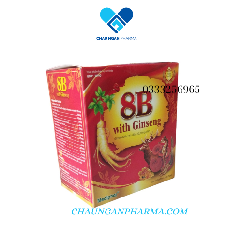 Nhân sâm 8B With Ginseng giúp ăn ngủ ngon, phục hồi cơ thể