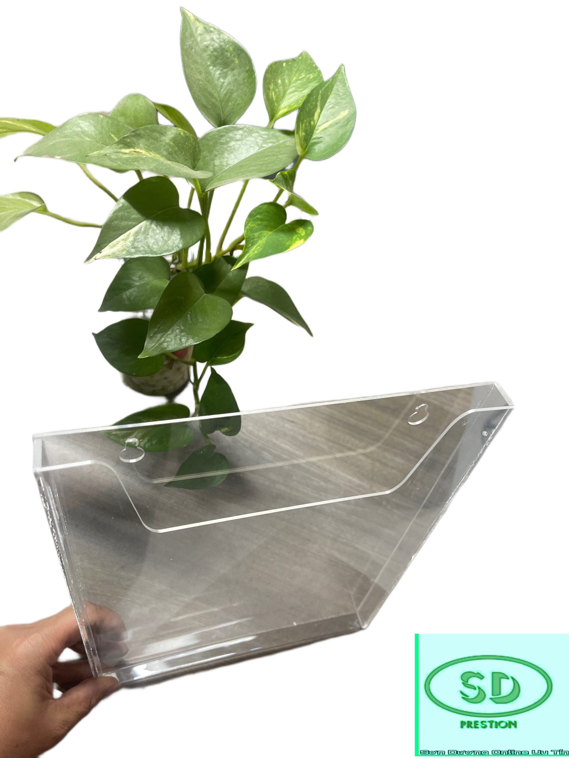 Kệ Mica Đựng Tờ Rơi, Hồ Sơ Treo Tường Trong Suốt khổ ngang, dọc A4, A5