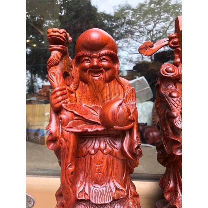 Nội Thất Bộ Tượng Tam Đa Phúc Lộc Thọ Gỗ Hương Kt 40 13 5 10Cm Shop Đồ Gỗ Nhân Ái