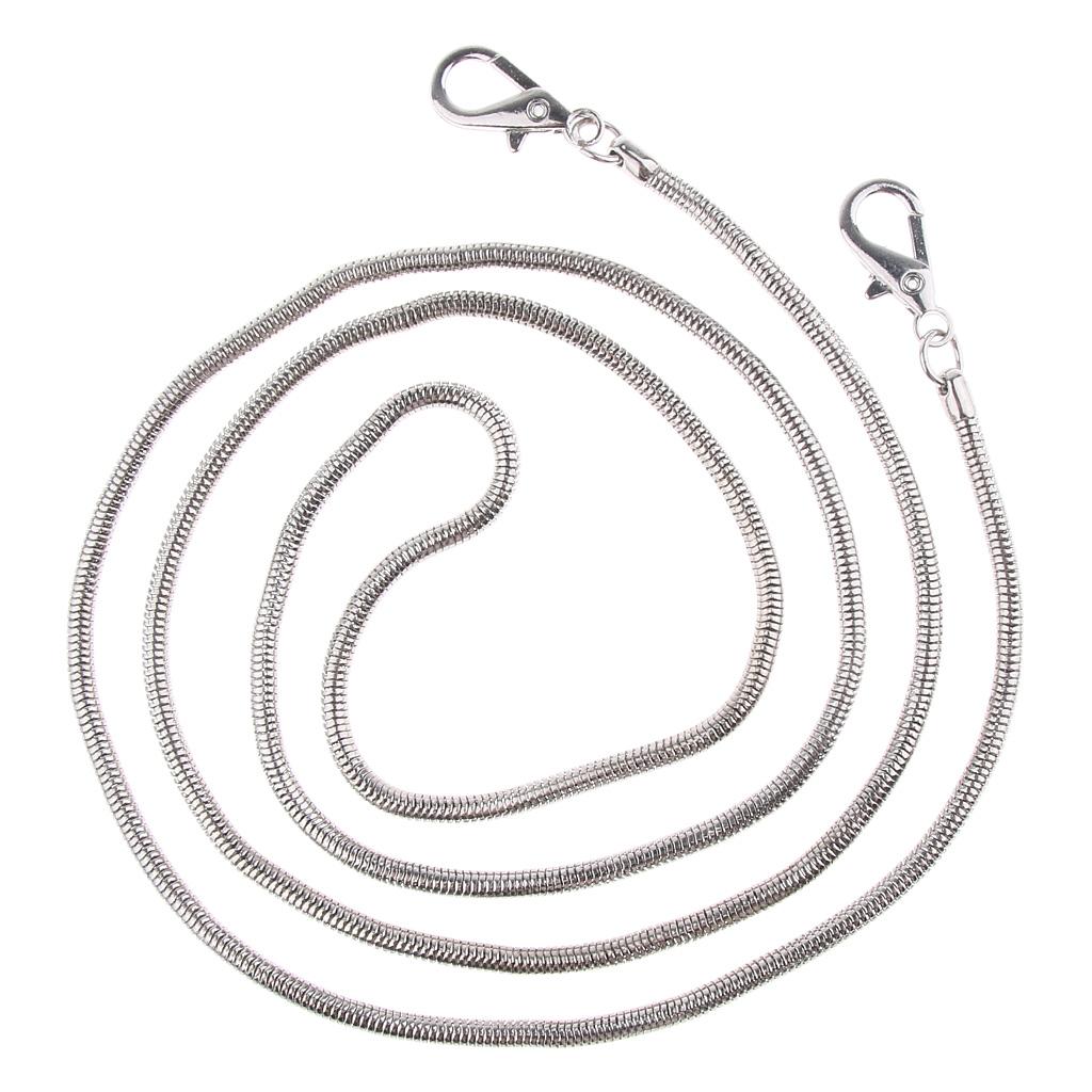 Women's Retro Metal Chain Handbag Purse Buckle Strap DIY Bag Accessories 120 cm