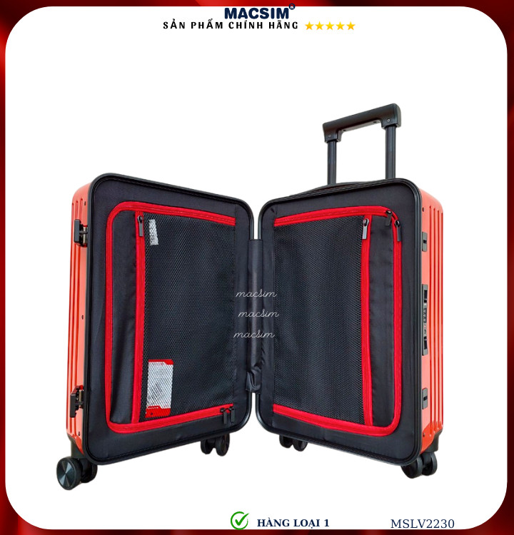 Vali cao cấp Macsim SMLV2230 cỡ 20 inch màu xanh đậm ( dark green)- Hàng loại 1